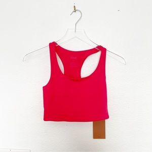 Girlfriend Collective Geranium Pink Paloma Red Racerback Classic Sports Bra XS